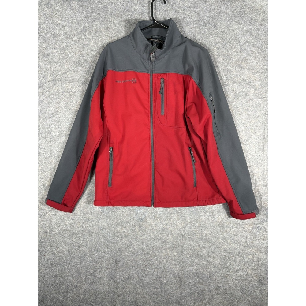 Free Country Jacket Crimson Red Water Resistant Mens Medium